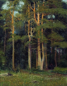 Ivan Ivanovich Shishkin Painting - pine forest in ligovo 1895 classical landscape Ivan Ivanovich